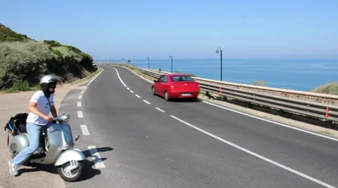 A road in sardinia 库存影片 33403642