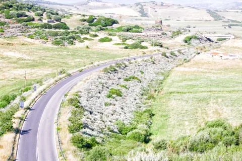 Road in sardinia Stock Photos