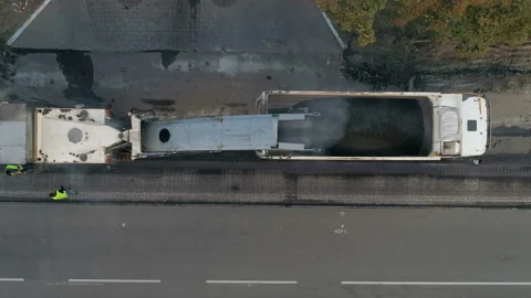 Road Scraping Machine Removes Old Asphalt During Construction, 4K Stock-Footage 95319552