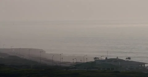 Road by the Sea Stock Footage 41475637