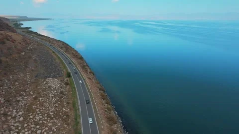 The road to the sea Video stock 173428999