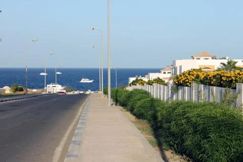 Road to the sea Stock Photos