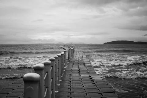 The road to the sea Stock Photos