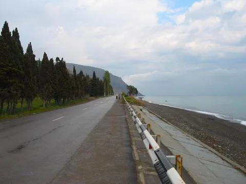 The road to the sea Stock Photos