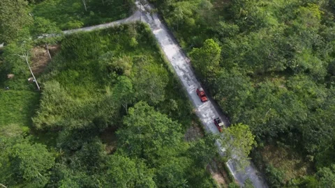 Road on the Side of the Gendol River, Merapi, Yogyakarta Stock Footage 246732364