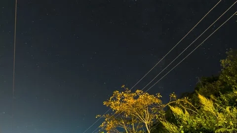 Road side star timelapse in Uttarakhand Stock Footage 197488368