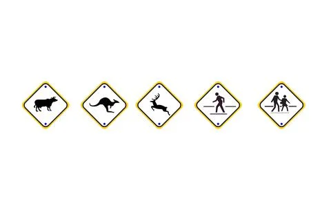 Road-sign-5 Stock Illustration