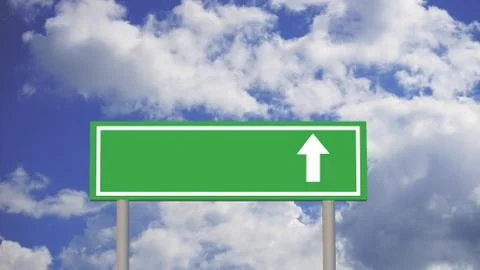 Road sign with up arrow Stock Photos