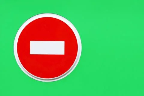 The road sign of Do not enter on a on   background. Stock Illustration