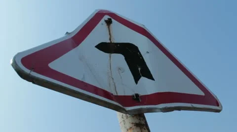 Road sign Stock Footage 10887016