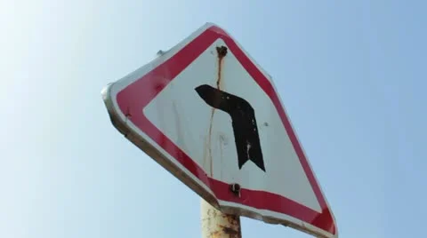 Road sign Stock Footage 10887018