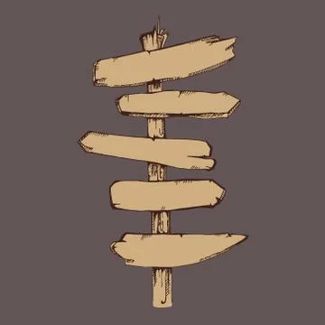 Road sign Stock Illustration