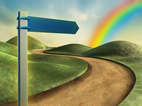 Road sign Illustrazione stock