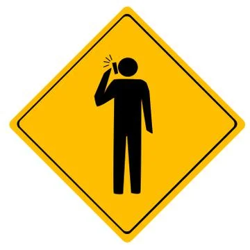 Road sign man working Stock Illustration
