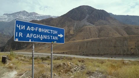 Road sign pointer to afghanistan Stock-Footage 123560430