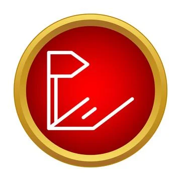 Road sign pointing direction creating path line icon Stock Illustration