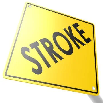 Road sign with stroke Stock-Illustration