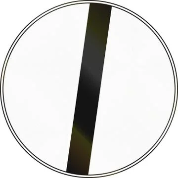 Road sign used in Italy - derestriction Stock Illustration