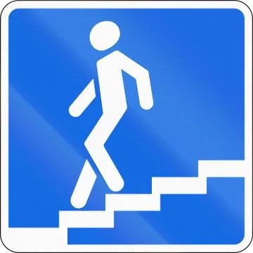 Road sign used in Russia - Pedestrian subway Stock Illustration