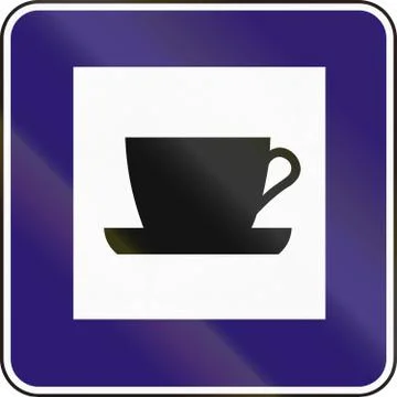 Road sign used in Slovakia - Bar Stock Illustration