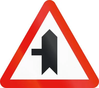 Road sign used in Spain - Intersection with priority Stock Illustration