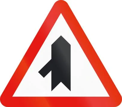 Road sign used in Spain - Intersection with priority 스톡 일러스트