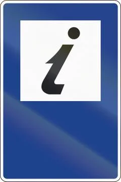 Road sign used in Spain - Tourist info Stock Illustration