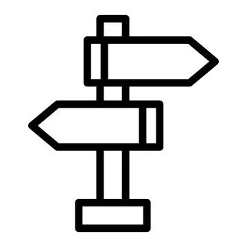 Road sign Vector Icon Design Illustration Stock Illustration