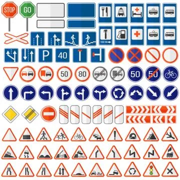 Road sign vector icon Stock Illustration