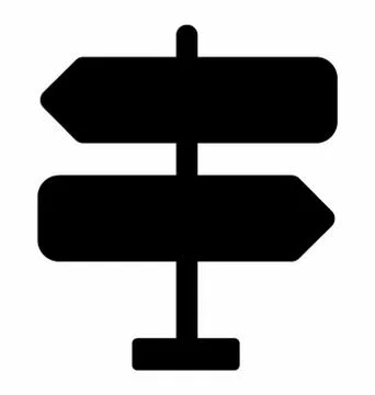 Road Signpost Vector Stock Illustration