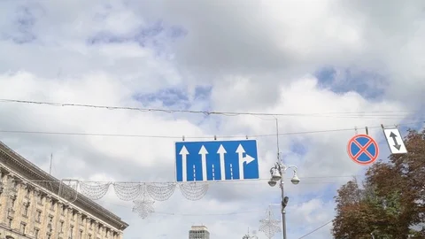 Road Signs Forward Arrow Stock Footage 127248767