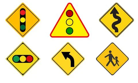 Road signs pack on white background, road signs on the white イラスト素材