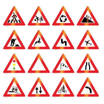 Road signs (vector) Stock Illustration