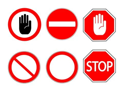 Road signs vector illustration Stock Illustration