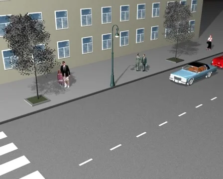 Road situation 3D Stock Footage 993443