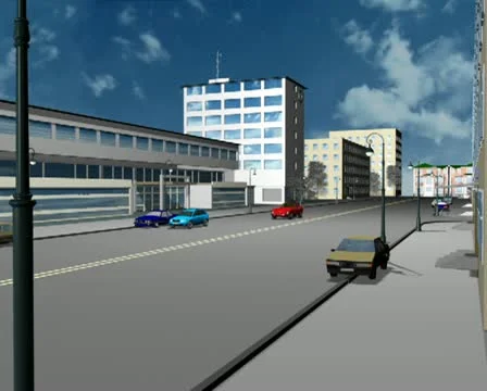 Road situation 3D Video stock 20466845