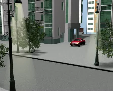 Road situation 3D Stock Footage 20466937