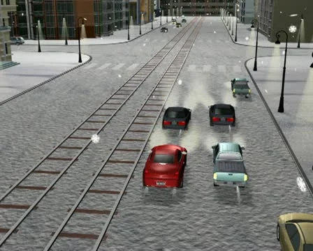 Road situation 3D Stock Footage 20467014