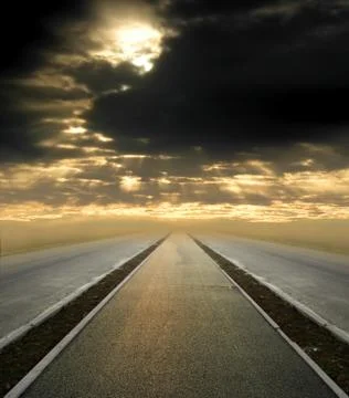 Road to the sky Foto stock