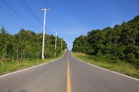 Road to sky Foto stock