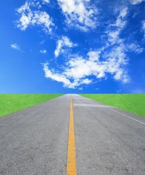 Road to the sky 库存照片