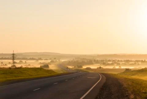 Road with slight Stock Photos