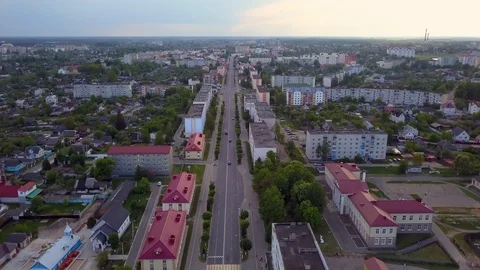 The road of a small town Video stock 95428456