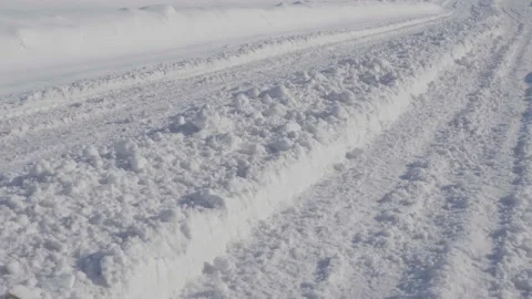 Road with snow Stock-Footage 163994862