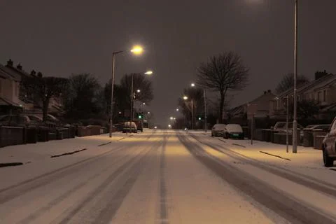Road with Snow Stock-Fotos