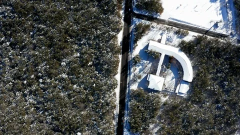 The road on snowy mountain_03 Stock Footage 104643370