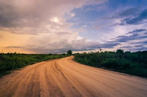 Road soil Stock Photos