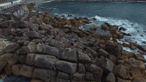 Road in Spain on the seashore Stock Footage 76353195