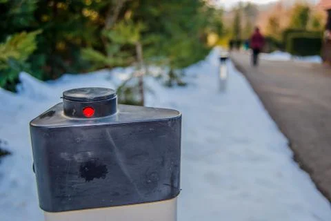 Road speed detector laser sensor closeup. Stock-Fotos