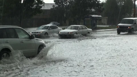 Road Spray Stock Footage 54749415